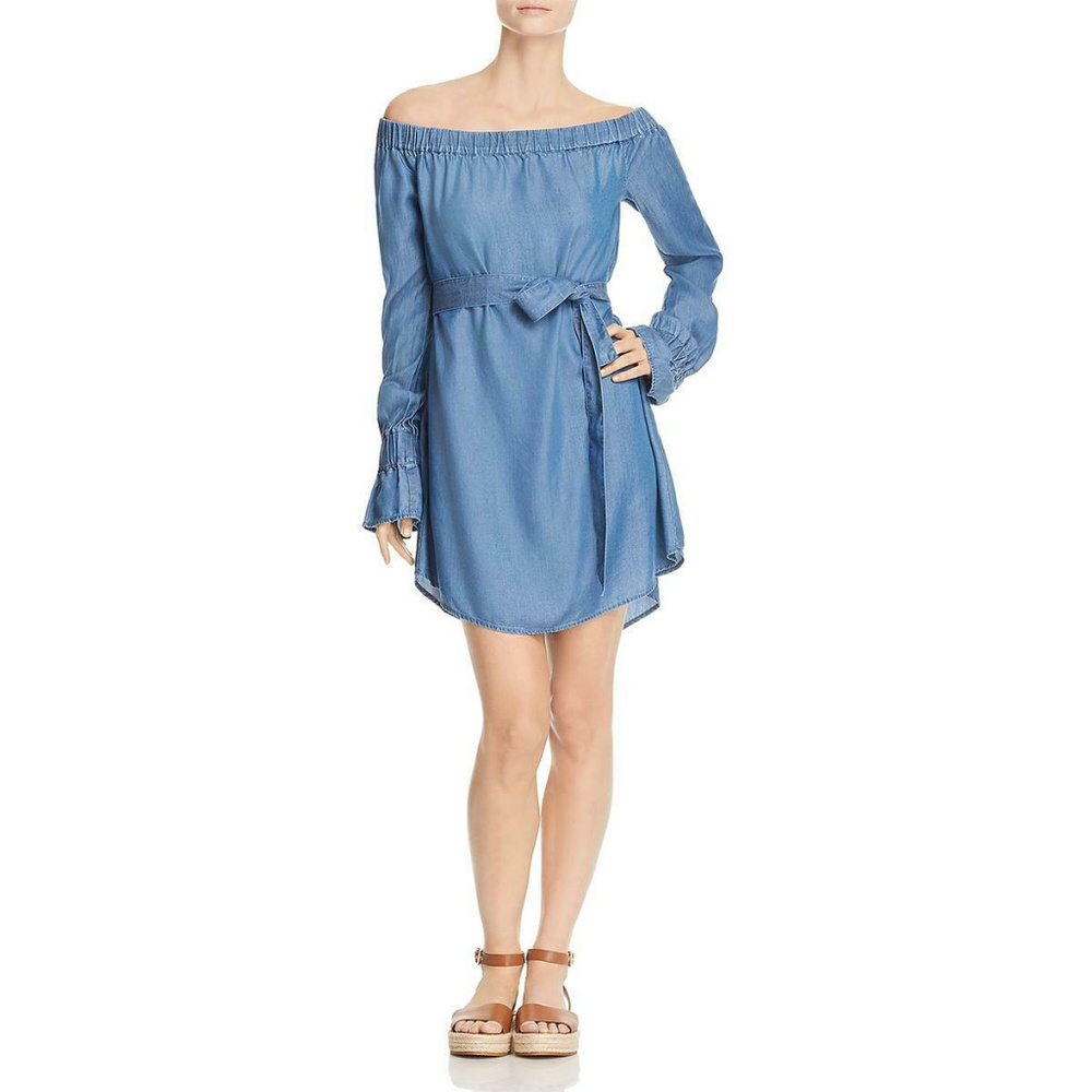 MICHAEL Michael Kors Tencel Off-The-Shoulder $155 - Picture 1 of 2